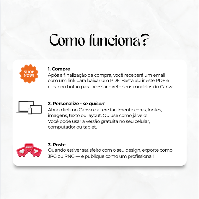 Posts Editáveis para Botox | 35 posts prontos