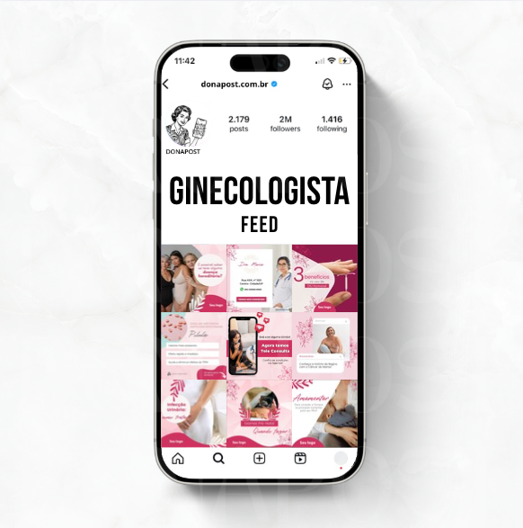 Posts Editáveis para Ginecologista | 35 posts prontos