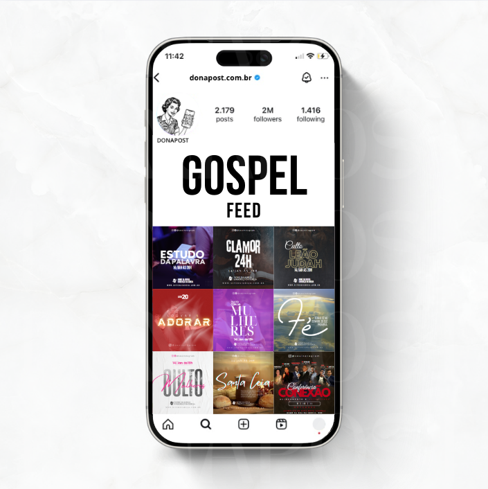 Posts Editáveis para Gospel - Eventos da Fé | 35 posts prontos