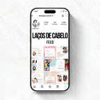 Posts Editáveis para Laços de Cabelo | 35 posts prontos