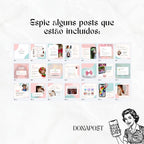 Posts Editáveis para Laços de Cabelo | 35 posts prontos