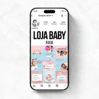 Posts Editáveis para Loja Baby | 35 posts prontos